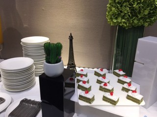 深圳会展中心家具展茶歇。